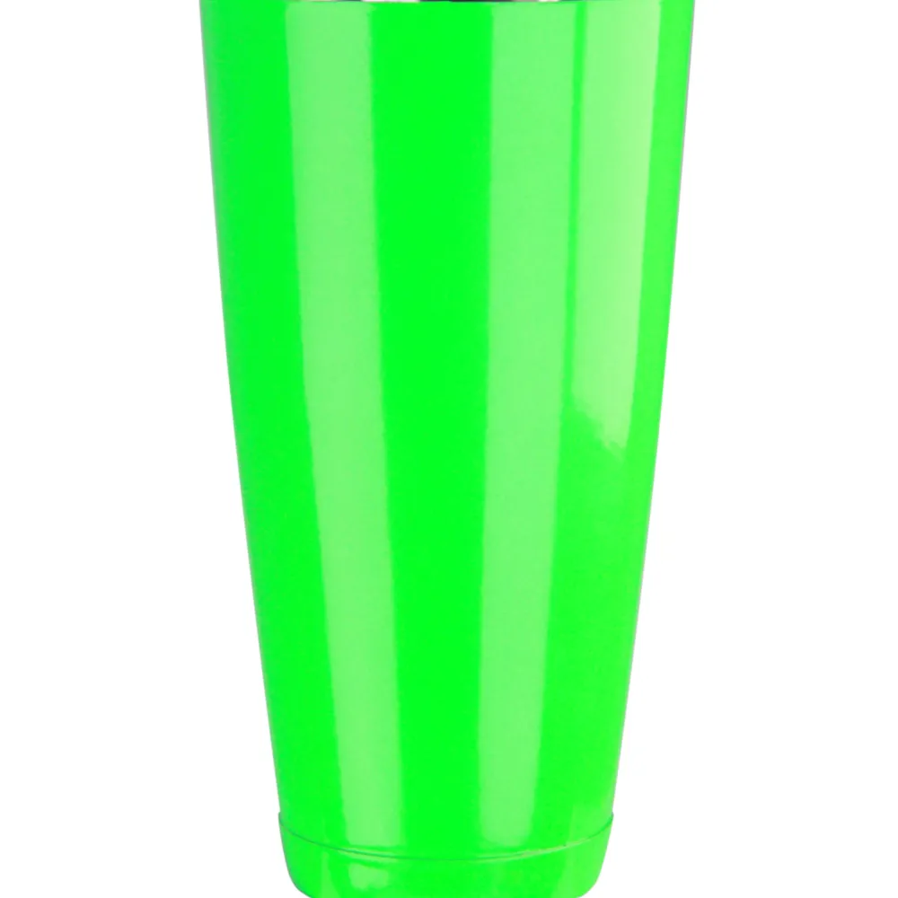 Barstuff Boston Shaker, pulverbeschichteter Edelstahl - neongrün (845ml)