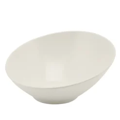 Barstuff Buffetschüssel Schrägschnitt, Melamin weiß - 30cm