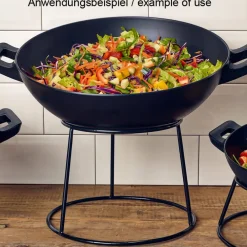 Barstuff Buffetständer rund, rutschfest, schwarz - 18cm
