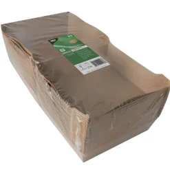 Barstuff Burgerbox XXL, Pappe braun - 9x18,5x18,5cm (25 Stk.)