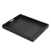 Barstuff Butler-Tablett, Akazienholz schwarz - 49x38,5x4,5cm