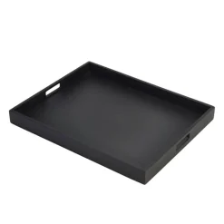 Barstuff Butler-Tablett, Akazienholz schwarz - 49x38,5x4,5cm