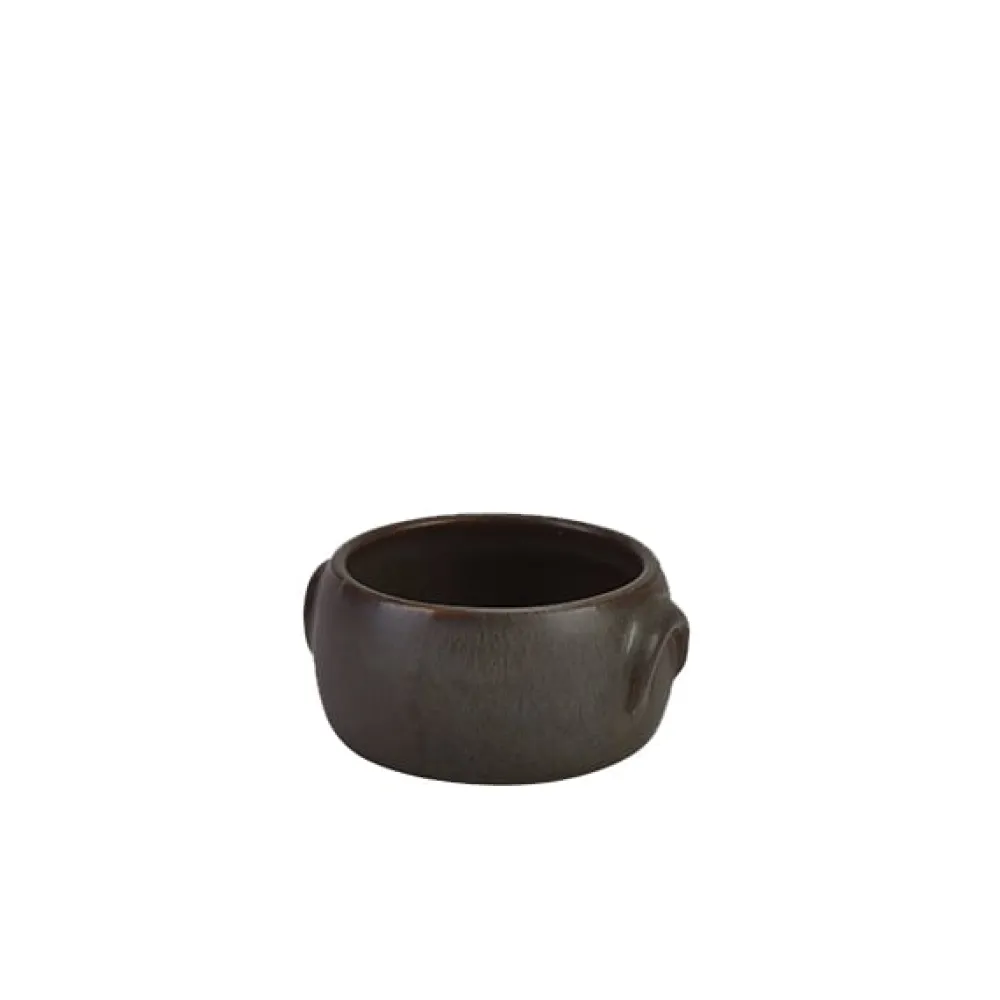 Barstuff Buttertopf Antigo Steingut Antikbronze – 90 ml (12 Stk.)