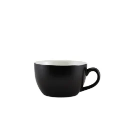 Barstuff Cappuccinotasse Porzellan matt schwarz – 250 ml (6 Stk.)