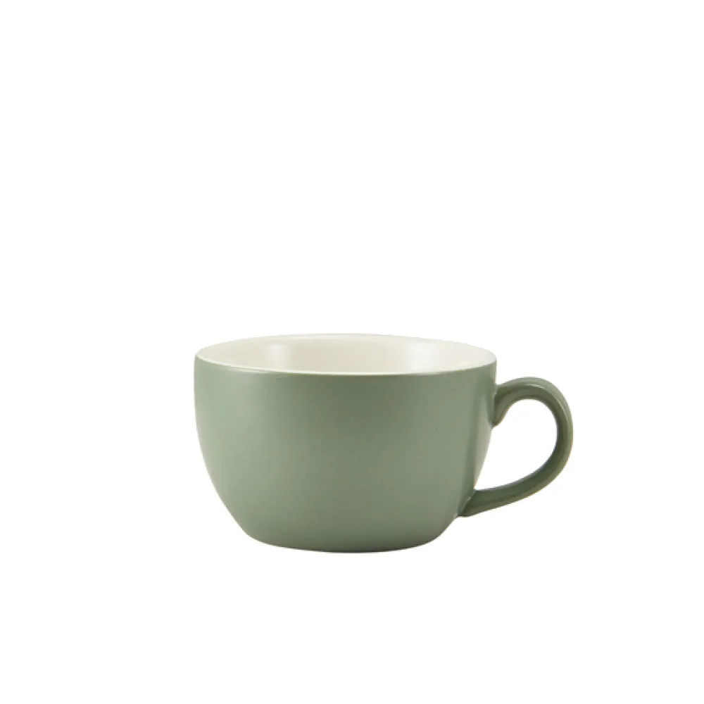 Barstuff Cappuccinotasse Porzellan matt salbeigrün – 250 ml (6 Stk.)