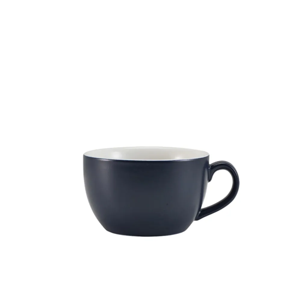 Barstuff Cappuccinotasse Porzellan matt blau – 250 ml (6 Stk.)
