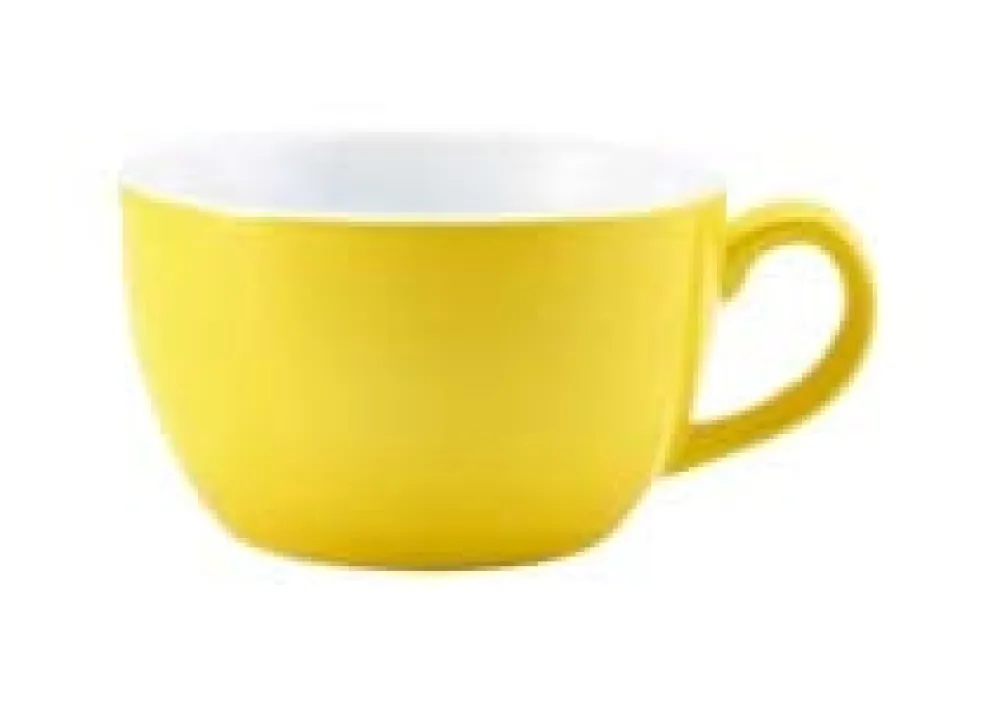 Barstuff Cappuccinotasse Porzellan gelb – 250 ml (6 Stk.)