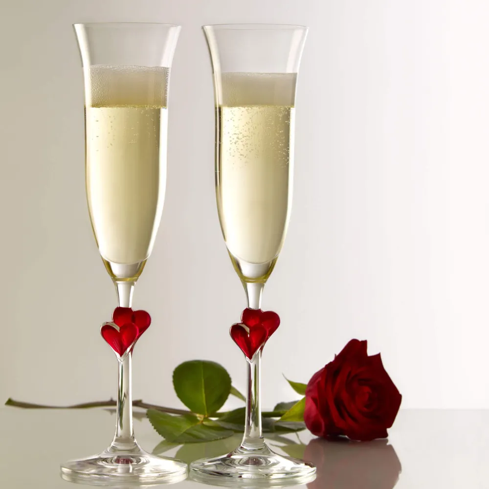 Barstuff Champagnerglas rot L'Amour, Stölzle - 175ml