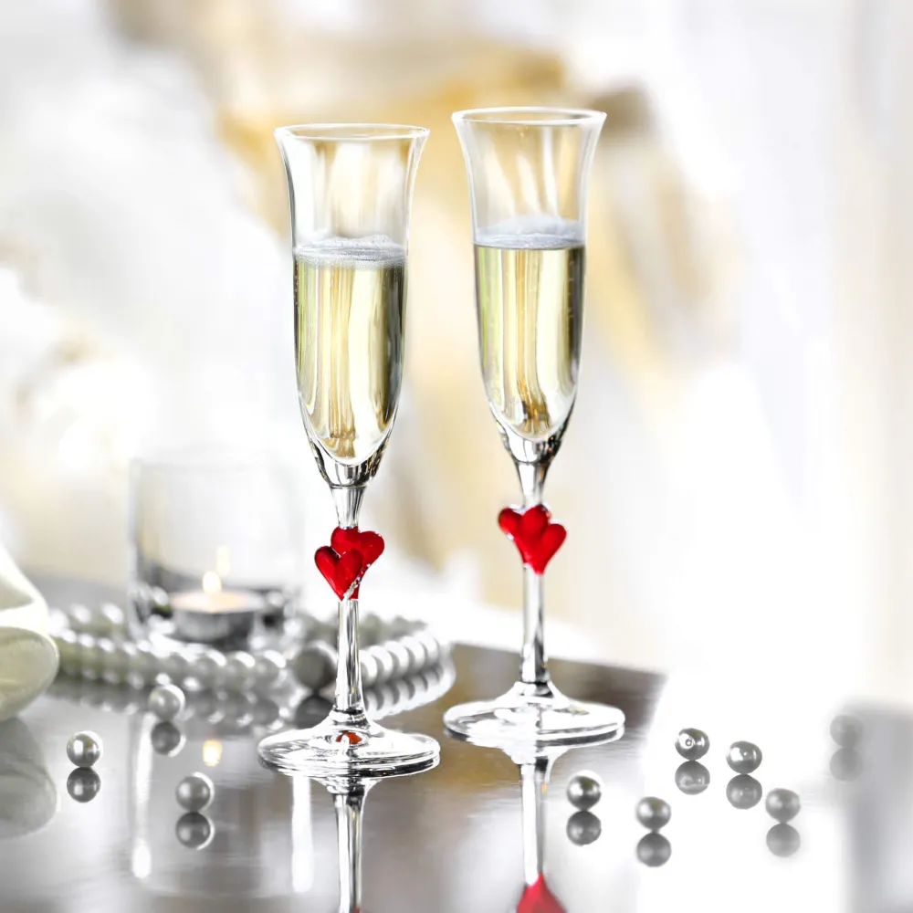 Barstuff Champagnerglas rot L'Amour, Stölzle - 175ml