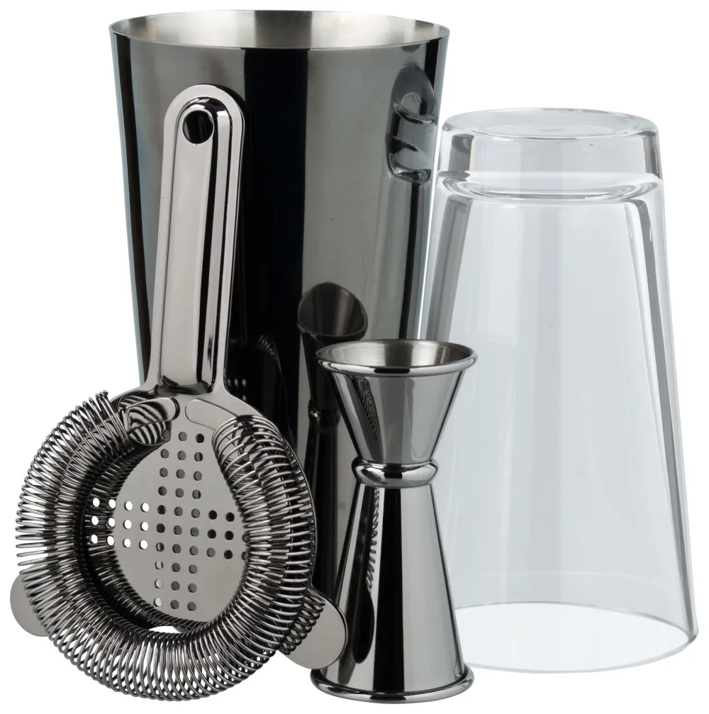 Barstuff Cocktail Set Selection - Boston Black