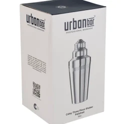 Barstuff Cocktail Shaker Coley einfach, Edelstahl, dreiteilig, poliert - 500ml