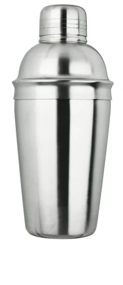 Barstuff Cocktail Shaker, Edelstahl, dreiteilig, matt - 500ml