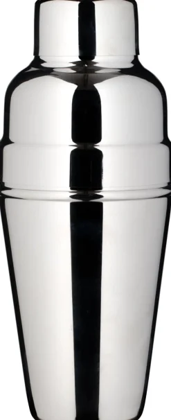 Barstuff Cocktail Shaker, Edelstahl glänzend, dreiteilig (500ml)