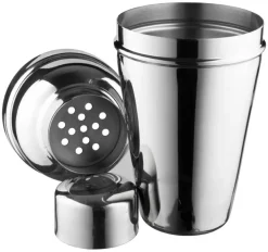 Barstuff Cocktail Shaker, Edelstahl glänzend, dreiteilig (500ml)