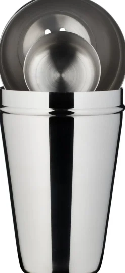Barstuff Cocktail Shaker, Edelstahl glänzend, dreiteilig (500ml)