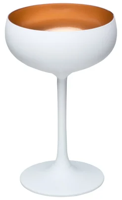 Barstuff Cocktailschale, matt weiß/bronze, Elements Stölzle - 230ml