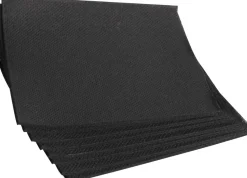Barstuff Cocktailservietten 20x20cm, 1/4 Falz, 2-lagig - schwarz (125 Stk.)