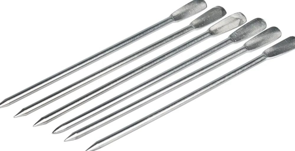 Barstuff Cocktailspieße, Metall, Prime Bar - Paddel-Ende (6 Stk.)