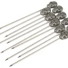 Barstuff Cocktailspieße Skull, Metall - 11,3cm (10 Stk.)