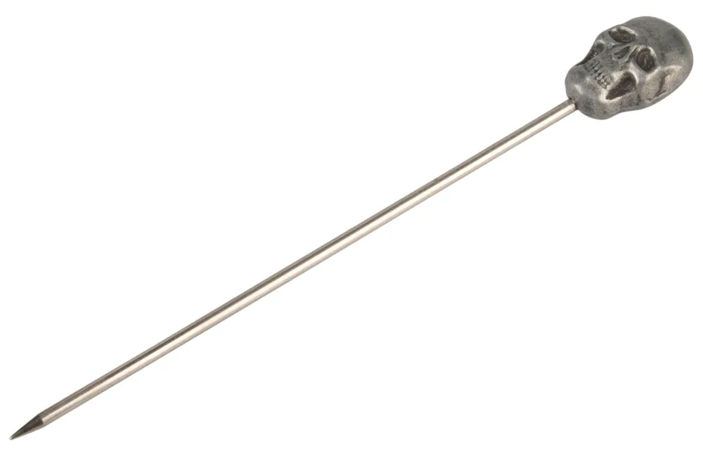 Barstuff Cocktailspieße Skull, Metall - 11,3cm (10 Stk.)
