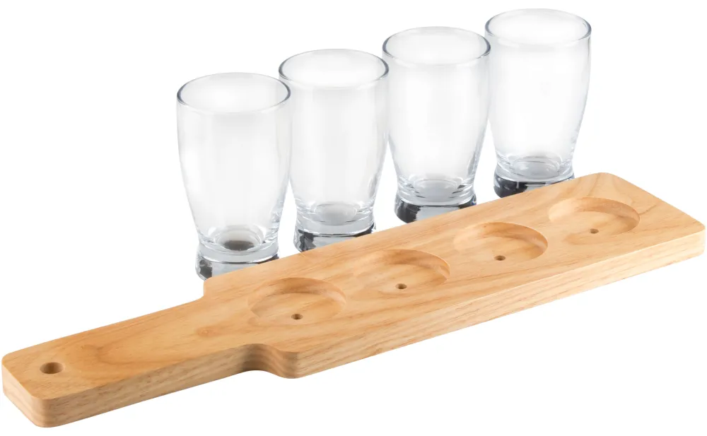 Barstuff Craft Beer Tasting-Set mit Paddel - 4 x 144ml