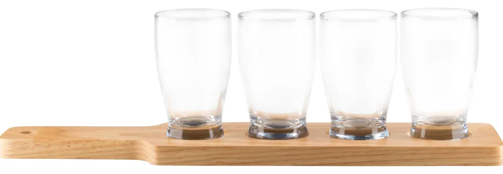 Barstuff Craft Beer Tasting-Set mit Paddel - 4 x 144ml