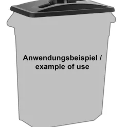 Barstuff Deckel für Abfallbehälter #8616 - schwarz