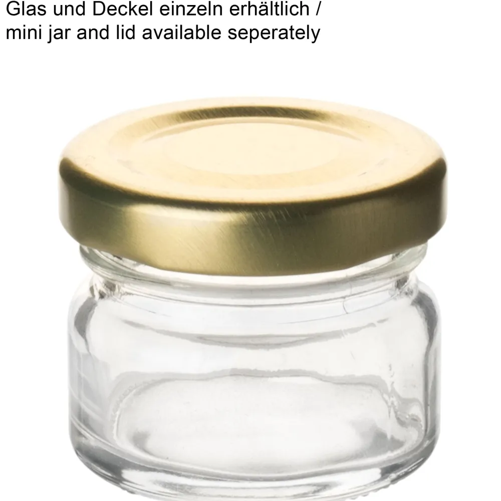 Barstuff Deckel für Miniglas, TO 43 - goldfarben