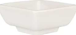 Barstuff Dipschale eckig, Porzellan, weiß - 7x7x4cm