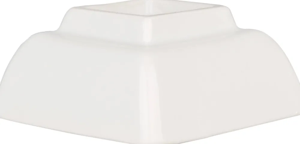 Barstuff Dipschale eckig, Porzellan, weiß - 7x7x4cm