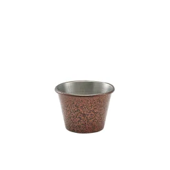 Barstuff Dipschale, Edelstahl gehämmert, vintage kupferfarben - 5,7x4cm (24 Stk.)
