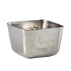 Barstuff Dipschale, Edelstahl, rechteckig, gehämmert - 71ml (12 Stk.)