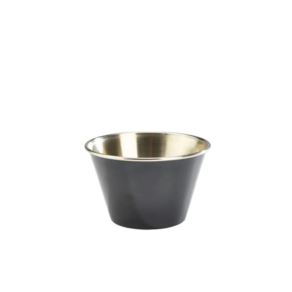 Barstuff Dipschale, Edelstahl, schwarz - 170ml (24 Stk.)