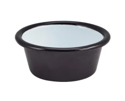 Barstuff Dipschale Emaille 90ml flach - schwarz