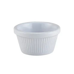 Barstuff Dipschale, Melamin weiß geriffelt - 59ml (24 Stk.)