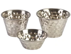 Barstuff Dipschale mit Rollrand, Edelstahl gehämmert - 43ml