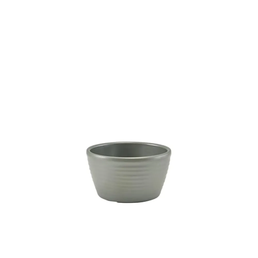 Barstuff Dipschale Ripple, Melamin mattgrau - 56ml (24 Stk.)