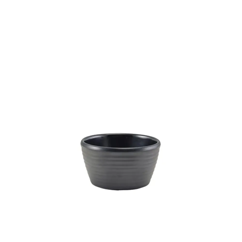 Barstuff Dipschale Ripple, Melamin mattschwarz - 56ml (24 Stk.)