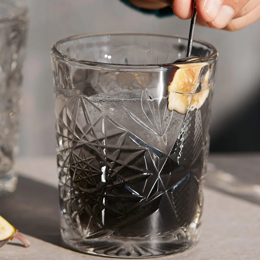 Barstuff D.O.F. Glas Hobstar grau, Libbey - 355ml