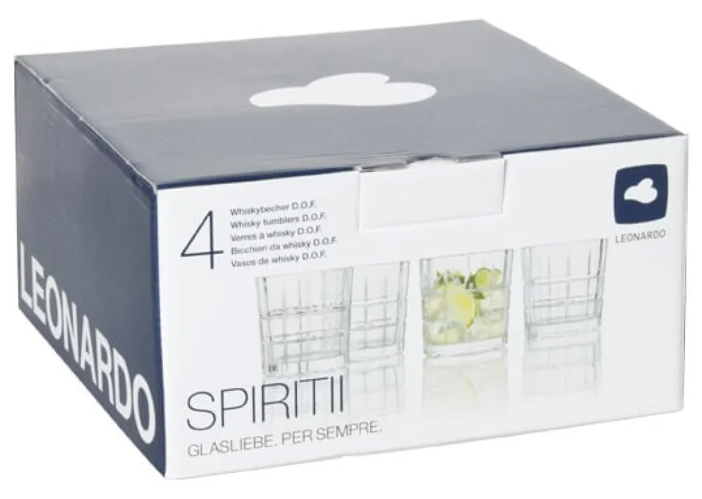 Barstuff D.O.F. Glas Spiritii, Leonardo - 360ml (4 Stk.)