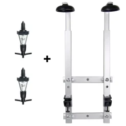 Barstuff Doppel Wandflaschenhalter mit 2x 2cl Dosierern