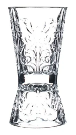 Barstuff Doppelbarmaß / Jigger Tattoo, RCR - Kristallglas (30/60ml)