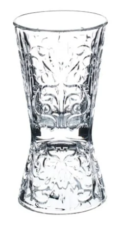 Barstuff Doppelbarmaß / Jigger Tattoo, RCR - Kristallglas (30/60ml)