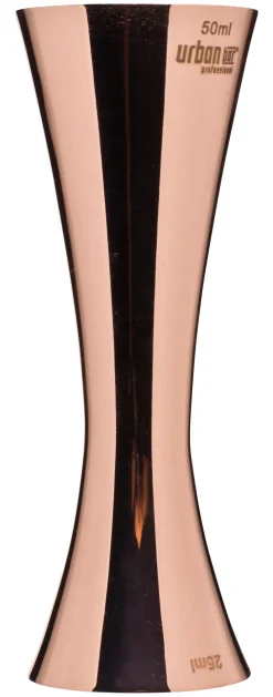 Barstuff Doppelmessbecher Aero, poliert, Urban Bar - kupferfarben (25/50ml)