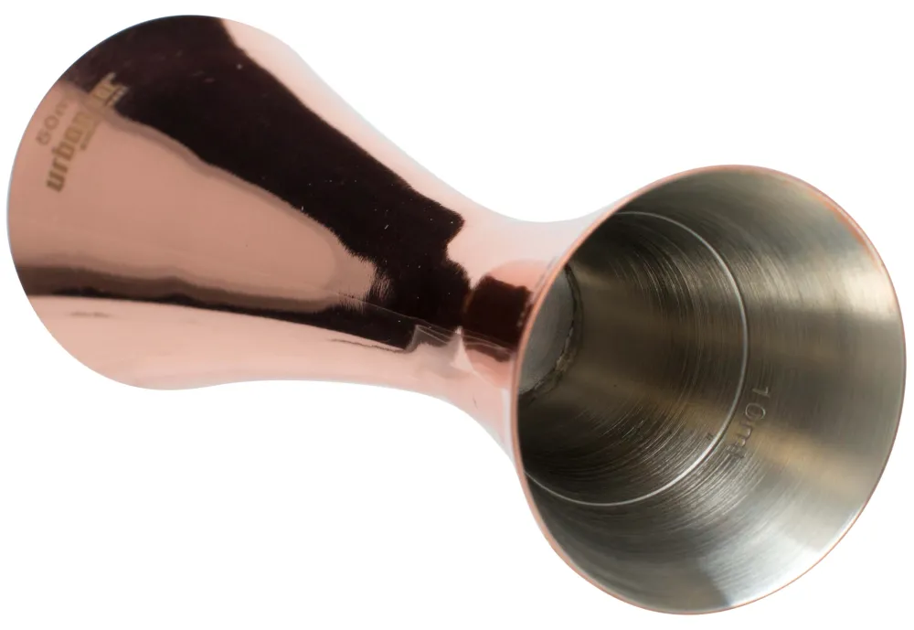 Barstuff Doppelmessbecher Aero, poliert, Urban Bar - kupferfarben (25/50ml)