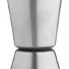 Barstuff Doppelmessbecher, gebürstet - Edelstahl (20/40ml)