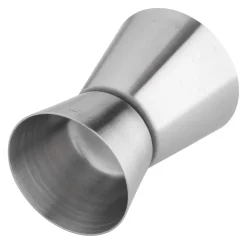 Barstuff Doppelmessbecher, gebürstet - Edelstahl (15ml/30ml)