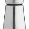 Barstuff Doppelmessbecher, gebürstet - Edelstahl (30/60ml)