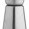 Barstuff Doppelmessbecher, gebürstet - Edelstahl (25/50ml)