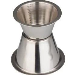 Barstuff Doppelmessbecher 20/40ml, Skalierung - Edelstahl